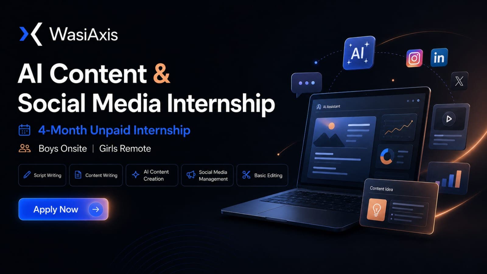 AI Content & Social Media Internship